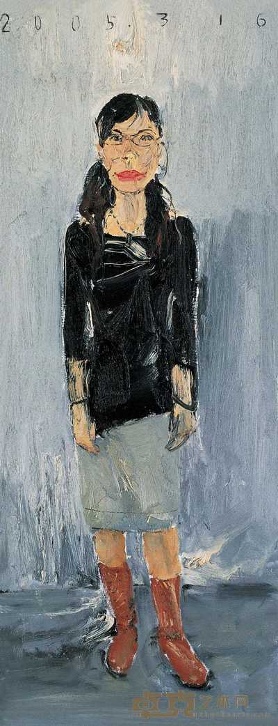 常小军 2005年作 心事 149×60cm